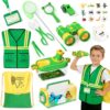 Bug Catcher for Kids, 24PCS Bug Catching Kit with Vest & Bag, Magnifying Glass Butterfly Net Kids Binoculars, Outdoor Exploration Camping Toys Gift Insect Catcher for Boys Girls Age 3-8