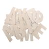 BUGUUYO Greek Letters Beige Wood 24pcs Wooden Alphabet Tiles Letters Unfinished for DIY Painting Smooth Finish and Classroom Activities for Educational Crafts and Wall Decor