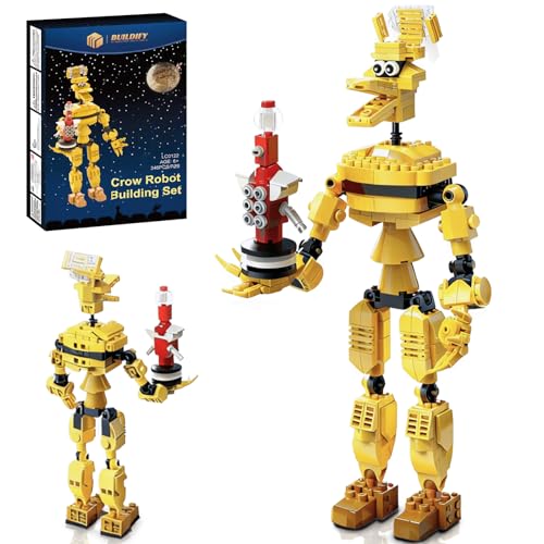 BUILDIFY MSTK3K Tom Servo & Crow T Robot Block Set, 2 in 1 Mystery Science Theater Edition Core Character Toys, Home Decor Collectible for Fans, 6+ Birthday Christmas for Boys and Girls (346 PCS)
