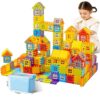 Building Blocks Set 210 Pieces - STEM Educational Learning Toys for Kids Ages 3-8, Creative Construction Preschool Toys for Boys Girls, Safe Plastic Building Set with Storage Box