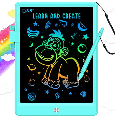 BUKEBU Toddler Toys for 3-6 Years Old Girls Boys, LCD Writing Tablet 8.5 Inch Doodle Board, Electronic Drawing Tablet, Drawing Pads,Travel Gifts for Kids Age 3 4 5 6 7 Year Old Girls Boys (Blue)