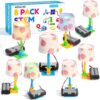 Bulk STEM Kits - 8 Set Electric Light Engineering Circuit Kit, Science Experiments Building Toys for Ages 8-12, STEM Girls Boys Arts and Crafts, Table Lamps for Kids Activities 8-10 10-12 14