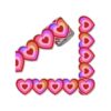 Bulletin Board Border Decorations Wall Locker Decoration Colourful Bricks Designs Straight Chalkboard Border Trim Valentine ' s Day Heart Shaped Sticker