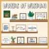 Bulletin Board Decorations for Classroom, Bookshelf Motivational Classrom Decor, Greenery Mental Health Bulletin Board Sets for Teacher Welcome Back to School Classroom Library Door Wall Decor