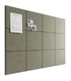 Bumusty Large Cork Board 48" x 36" Alternative - 12 Pack Felt Wall Tiles with 70 Safe Removable Adhesive Tabs, 30 Pushpins, Cork Boards for Walls Pin Board Bulletin Board Office Decor -Earth Brown