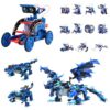 Bundle - 2 Items: Sillbird Solar Robot Toys & Robot Building Kit with Remote Control, Christmas Stem Gifts for Kids Boys Ages 8-12, DIY Science Educational Robotic Toys