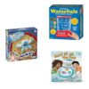 Bundle of Toddler Board Game Yeti in My Spaghetti Board Game + Original Waterfuls Classic Handheld Water Games + Don't Flush The Fish Board Games for Kids - Board Games for Family Game Night