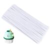 Bundooraking White Pipe Cleaners for Crafts – 12in Chenille Stems, Art and Craft Supplies for DIY Projects, Decorations, and Creative Crafting