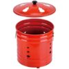 Burn Can for Paper with Lid, 26x26 Cm Burn Barrels for Outside