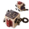 Busy Cube for Seniors, Wooden Dementia Fidget Toy, Sensory Activity Gift
