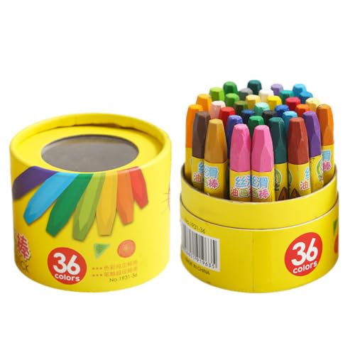 BUTIFULSIC Creative Cartoon Hexagonal Oil Pastel Crayons, Pack of Crayons with Mixed Oil and Particulate Wax Material, for Developing Colouring Skills and Imagination, Birthday Favors