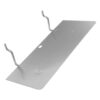 BUTIFULSIC Pegboard Shelf with Metal Brackets and Hooks, 9.84' Iron Pegboard Shelves Featuring Stable Support Structure and Adjustable Modular Design for Craft Room Organization and Hardware