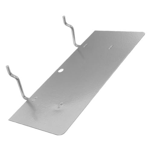BUTIFULSIC Pegboard Shelf with Metal Brackets and Hooks, 9.84' Iron Pegboard Shelves Featuring Stable Support Structure and Adjustable Modular Design for Craft Room Organization and Hardware