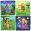 Butterfly EduFields 4-in-1 Princess, Unicorn, Mermaid, Fairy Puzzles for girls Ages 3-5 4-6 | Jigsaw Puzzles for Toddlers | Preschool Learning Educational Toys | Brain teasers Christmas birthday gifts