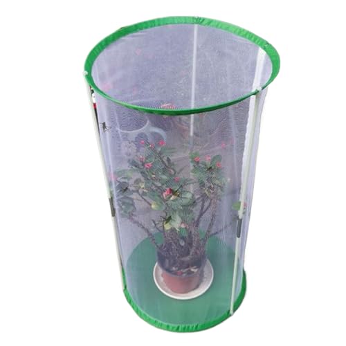 Butterfly Habitat - Foldable Butterfly Tent Cover, Zipper Mesh Enclosure for Caterpillar Rearing with Easy Setup and Ventilation, Lightweight Foldable Design for Kids Science Projects and Outdoor Gard