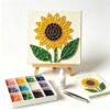 Butterfly Mosaic Kit, Watering Can Garden Suncatcher DIY Craft Set (AA)