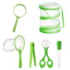 Butterfly Net, Bug Net, Outdoor Exploration Tool with Fine Mesh Design, Lightweight and Durable Spring Steel Frame, Ideal for Catching Butterflies and Insects in Gardens and Parks
