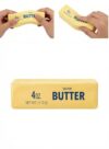 Butter Squeeze Stress Relief Fidget Toy Soft Slow Rise Squeeze Ball for Anxiety Reusable Durable Sensory Toy for Adults Kids (Butter Stick-1Pcs)