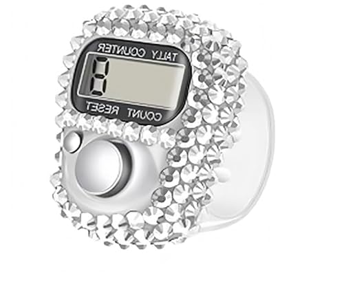 BWESOO Electronic Finger Tally Counter Clicker Counter,Convenient Portable Digital Display Tally Counter,Resettable Mini Lap Counter for Golf Goods Counting Accessories,Track and Field Lap Counters