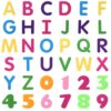 BXI 36 Pcs Alphabets Numbers & Letters Felt Board Story Pieces Set for Toddlers, Preschool & Kindergarten, Precut Felt Figures for Preschool Crafts Activity Early Learning Storytelling