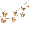 byepica 40 LED Butterfly String Lights, 236.2 in / 600 cm Fairy Lights with Warm White Light, Butterfly Shape Decoration Lights for Indoor Outdoor Window, Home Garden, Patio, Party Decor