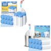 BYSNOW 4 Gallon 300 Counts Small Drawstring Trash Bags