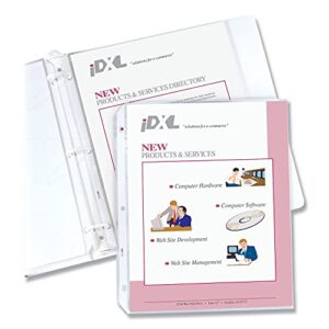 C-Line Top Loading Heavyweight Poly Sheet Protectors, Clear, 8.5 x 11 Inches, 200 per Box (62097)