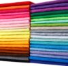 Cabaubl 40Pcs Soft Felt Fabric Sheets for Crafts, Assorted Colors Non Woven Felt Squares, 11.6 x 11.6 Inch Craft Sewing Squares for DIY Sewing Patchwork Decoration(1mm Thick)