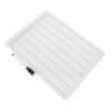 Cabilock Double Sided Math Manipulatives Dry Erase Boards 9x12 Inch Thickened White Plastic and Wood Lapboard with Printed Grids for Classroom and Home Math Practice