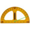 Cabilock Half Circle Plastic Protractor for Teachers with Handle Design, Multi-Function Ruler for Classroom Math, Easy to Carry Geometry Protractor for Angle Measurement and School