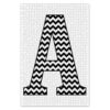 CafePress Black and White Chevron Letter A Monogram X Large Puzzle 1000 Piece Jigsaw Puzzle