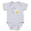CafePress Book Lamp Cute Infant Baby Bodysuit Romper Heather Gray