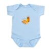 CafePress Letter Opener Writing Book Cute Infant Baby Bodysuit Romper Sky Blue