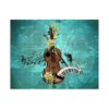 CafePress Wondeful Violin with Piano and Flowers Small Puzzl 250 Piece Jigsaw Puzzle