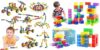 Caferria 110 Pcs Building Toys Set+ 48 Pcs Magnetic Blocks Toddler Toys
