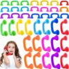 Cagemoga 40 Pieces Whisper Reading Phones Plastic Auditory Feedback Reading Phones for Kids Accelerates Reading Fluency and Pronunciation Accuracy and Speech Therapy, 8 Colors