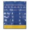 Calendar Pocket Chart with 89 Cards, Teaching Calendar, 20.07x23.62In Classroom Wall Pocket Chart for Learning Black