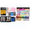 Caliart 176PCS Art Supplies Sketching Kit, 100 Sheets 3-Color Sketch Book, 52 Colors Acrylic Paint Set 4 Brushes