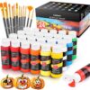 Caliart 24 Colors Acrylic Paint Set with 12 Brushes