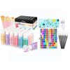 Caliart 24 Colors Pastel Acrylic Paint Set 100 Watercolor Kit