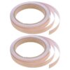 CALLARON Self-Adhesive Wood Grain Pattern Edge Banding Strip 2 Roll PVC Material with Versatile Use and Conceal Imperfections for Furniture and Doors for DIY Repair and Decoration