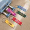 CALLIE Custom Name Multicolor Luggage Tags for Suitcases
