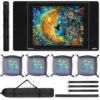 Callkroon 1500 Rubber Puzzle Mat – Create, Sort & Store with a Smooth Black Non-Slip Surface and 4 Trays for Endless Puzzle Fun