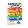 Calm Down Corner Steps Chart Poster - Kids Emotional Regulation - 13x19