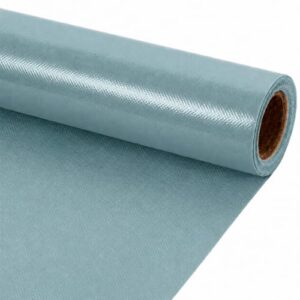 Calming Blue Bulletin Board Paper Roll Non-Woven Fabric Bulletin Board Background Reusable Waterproof Classroom Poster Fade Resistant Poster for Classroom Decor Wrapping Craft Supplies 15.6 In x 12 Ft