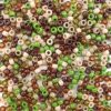 Camouflage Mix Pony Beads – Aesthetic Mix for Bracelets & Jewelry, Made in USA (500 pcs) 6x9mm Brown Green Neutrals Plastic Craft Beads for Concert Festival Bracelets, Arts & Crafts