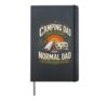 Camping dad camper father Vintage Hardcover Journal, Black