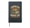 Camping dad camper father Vintage Hardcover Journal, Black