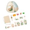 Camping Role Toy Set with Tent, 19 Piece Outdoor Adventure Pack for Indoor and Outdoor Family Fun Family Activity Tent Toys