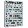 Camping Rules Nap Often Wall Decor,Camping Canvas Art Prints Paitings for Campsite Cabin Rv Bar Home Room,Gifts Lover Camper 12x16 inch